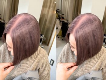 スラッシュ ホワイト(SLASH white)の写真/《姫路発＊白髪ぼかしの専門技術》白髪染めでは出せない透明感と明るさで、上品な艶髪を叶えます◎