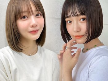 サンドパールス 仙台店(sand PALCE)の写真/柔らかでナチュラルな質感の縮毛矯正。ショート/ボブでも毛先まで丸みのあるストレートヘアを叶える[仙台]