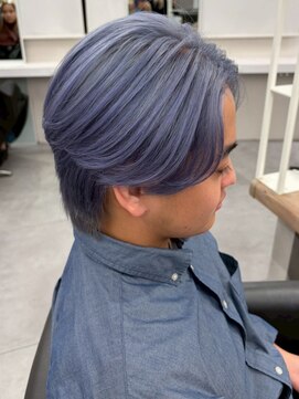 ベレーザ 渋谷(BELEZA) 18019毛流れセンターパートフェザーショートネイビーブルー