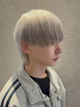 コト 福井大和田店(coto) 福井/大和田/メンズ/ホワイトシルバー/ダブルカラー/ブリーチ