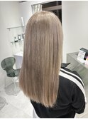 ホワイトベージュダブルカラーグレージュブリーチ成増