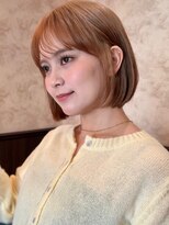 ロンド 銀座(Lond)&nbsp;☆春日☆縮毛矯正ミルクブラウンダウンバングダークパープル123