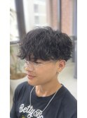 外国人風シャドウパーマ