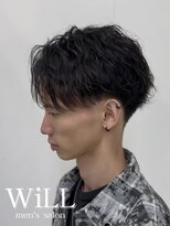 メンズサロン ウィル 阪急茨木(men's salon WiLL) 波打ちセンターパート