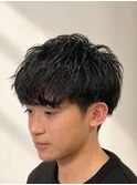 扱いやすさ重視のツーブロマッシュ