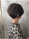 スッキリ 前下がりショート 簡単スタイリング