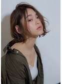 外ハネ切りっぱなしロブ