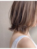 道村/外ハネボブ/イルミナカラー/グレージュカラー/ハイライト/