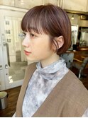 マッシュショートヘア丸みショートボブ20代30代表参道