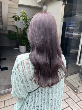 アクアオモテサンドウ(ACQUA omotesando) ☆ブリーチなしダブルカラー韓国風ラベンダーグレージュカラー