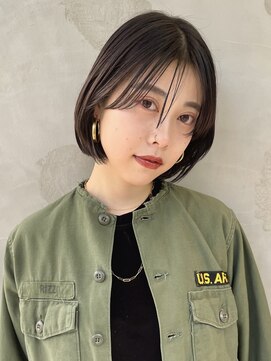 ビュートリアム 南青山(BEAUTRIUM) ショートボブ 丸みボブ シースルーバング 前髪カット 表参道30代