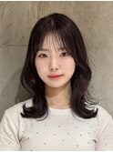 韓国風/レイヤー/小顔/前髪カット/髪質改善/グレージュ/透明感