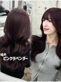 盛れるピンクカラー/ブリーチなしでできるカラー