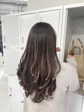 ヌーヴェル(nouvelle) ワンホンヘア×レイヤーカット