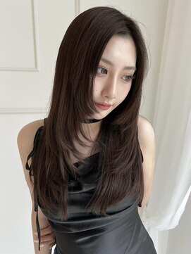 パーヴミックスガラ(Parve Mix GALA) 大人可愛い chocolate color.  layer cut /itano kiri