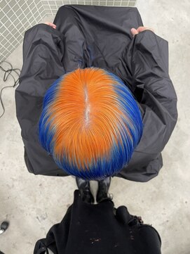 ヴァーディ オモテサンドウ(Vardy omotesando) roots color/オレンジ ブルー ルーツカラー