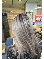 ラフ 難波店(LAFF)&nbsp;#前髪#アンブレラカラー#こなれミディ#イメチェン