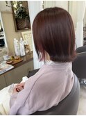【見附 今町】インナーカラー 髪質改善 外ハネ ピンク