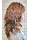 ロングレイヤーウェーブ×クリープパーマ×イノアカラー