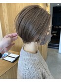 ショート/艶髪グレージュ