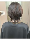 ショートウルフインナーカラー