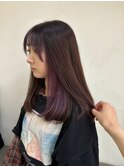 ラベンダーカラー/インナーカラー/フェイスフレーミング