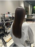 透明感カラー　ダークブラウンカラー