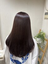エルデ ナインズ ヘアー スタンド 川口店(elde 9's HAIR STAND)&nbsp;チェリーブラウン／丸顔/ミニウルフ/白髪かし/髪質改