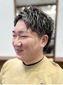 ホワイトメッシュ緩ツイスパ