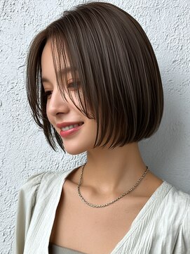 ロティー(loty) ショートボブ 美人ショート グレージュ 透明感カラー 20代30代