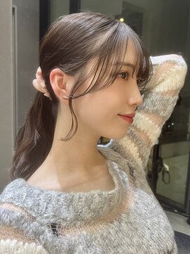 結んでもかわいい顔まわり