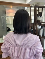 トップヘアー 中庄店(TOP HAIR fuapua) 《TOPHAIR 中庄店/きゃん》くびれボブ×アッシュベージュ