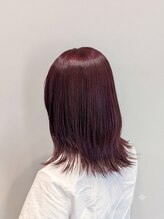 ビスカーム 浦和店(Vis calm)&nbsp;【極上の艶】深みボルドー×髪質改善カラーミディ 浦和