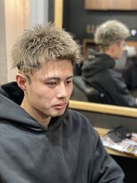 メンズ ラピス(Men's Lapis)&nbsp;豹柄ホワイトベージュ