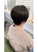 ショートスタイル×アッシュブラック