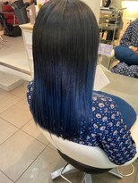 インデックスヘアーユー 錦糸町店(in'dex hair - U)&nbsp;韓国風ブルーグラデーション[錦糸町/錦糸町駅/錦糸町北口]