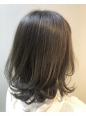 【20代30代40代】外ハネレイヤーボブｘオリーブカラー
