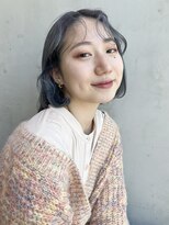 アイティー バイ アルバム 中野店(IT by ALBUM) 春っぽ柔らかボブ_アースカラーくびれヘアツートンカラー_49122