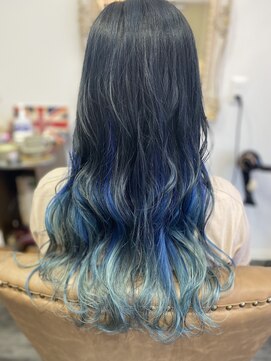 ヘアーアンドハッピー ココバーキン(Hair&Happy CoCoBirkin) CoCo Birkin★ブルーシルバーグラデーション