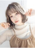 大人可愛い小顔ミディグレージュ214