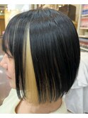 ブルーブラック×抜きっぱブロンド