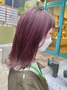 ヘアーメイクオズ(hair make O/S) コーラルピンク_プリカール大人ガーリーチョコレート