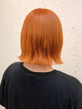 フロール(Flor) 【flor 戸塚】*外ハネボブ+オレンジベージュ*