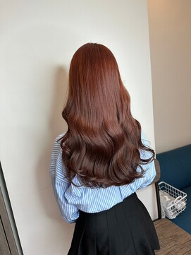 ネウィ 国分寺(newi) ロングレイヤーカット/美髪スタイル/ベージュピンク