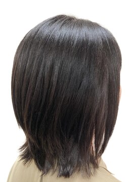 黄ぐまくん美容室 ミディアム　レイヤー