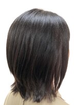 黄ぐまくん美容室 ミディアム レイヤー