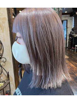 ヘアー クリエイト カルバリ(HAIR CREATE Calbari) 大人女子のツヤ感ハイトーン～アッシュベージュ～