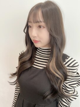 バイオレット 栄店(Violet) 【シールエクステ】インナーカラー/オリーブベージュ/エクステ