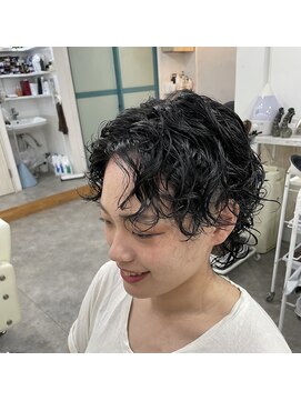 ヘアースタジオ ゼン(hair studio Zen) ウルフパーマ【木本】