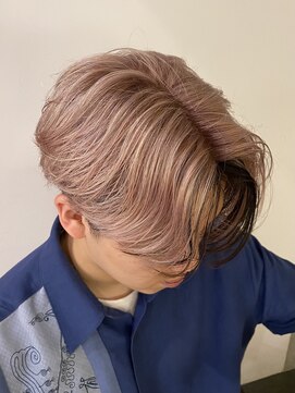 キャンバスアニュー 川崎(canvas anew.) メンズマッシュ ハイトーン ピンクベージュ/川崎